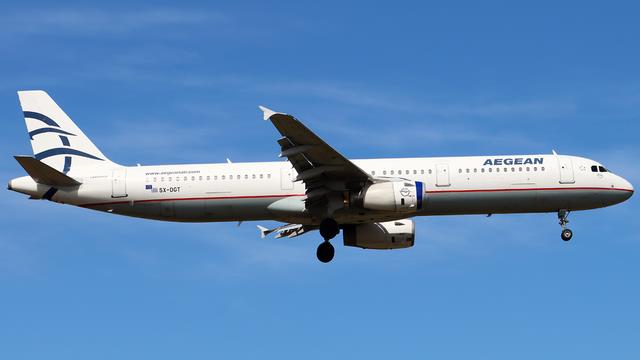 SX-DGT:Airbus A321:Aegean Airlines